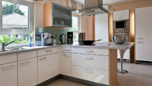 Kitchen with modern cabinets