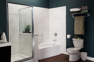 White Classic Bath Silver White Marble Subway Walls with Chrome IMG 3989 LR bp
