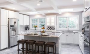 Blogs 7 Modern kitchen with quartz countertops and sleek white cabinets