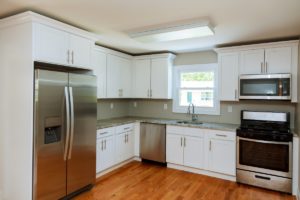 kitchen with appliances and a beautiful interior n