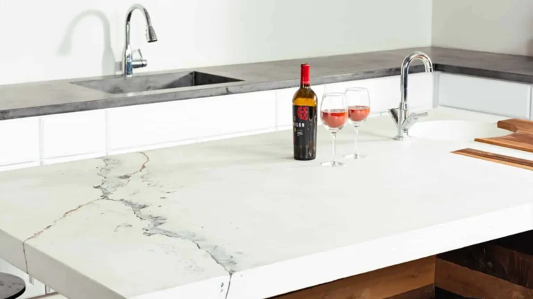 Granite and quartz kitchen countertop samples