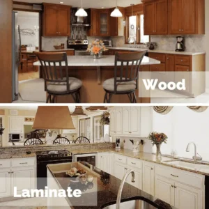 Laminate vs Wood Cabinets