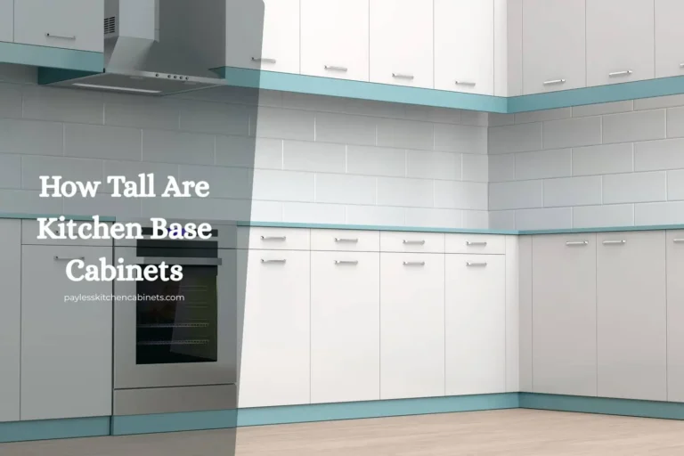 How Tall Are Kitchen Base Cabinets