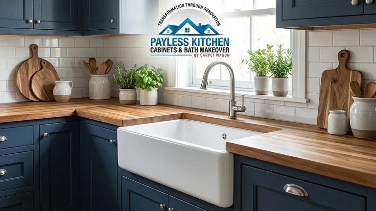 farmhouse sink installation in Whittier