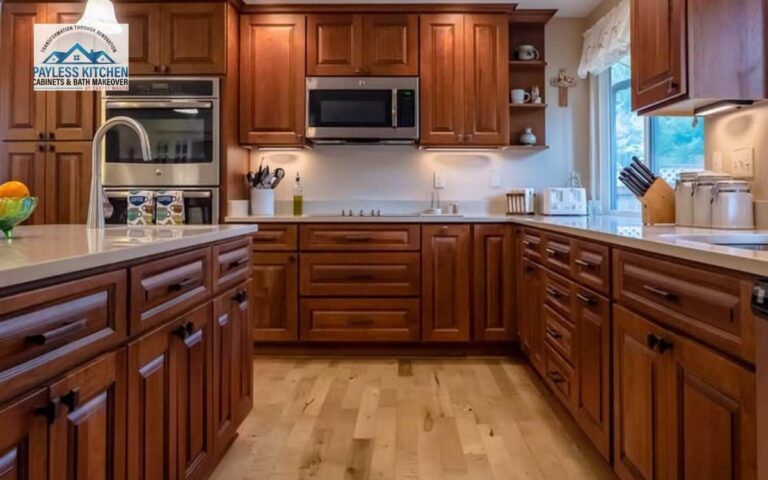 Cherry Wood Kitchen Cupboards