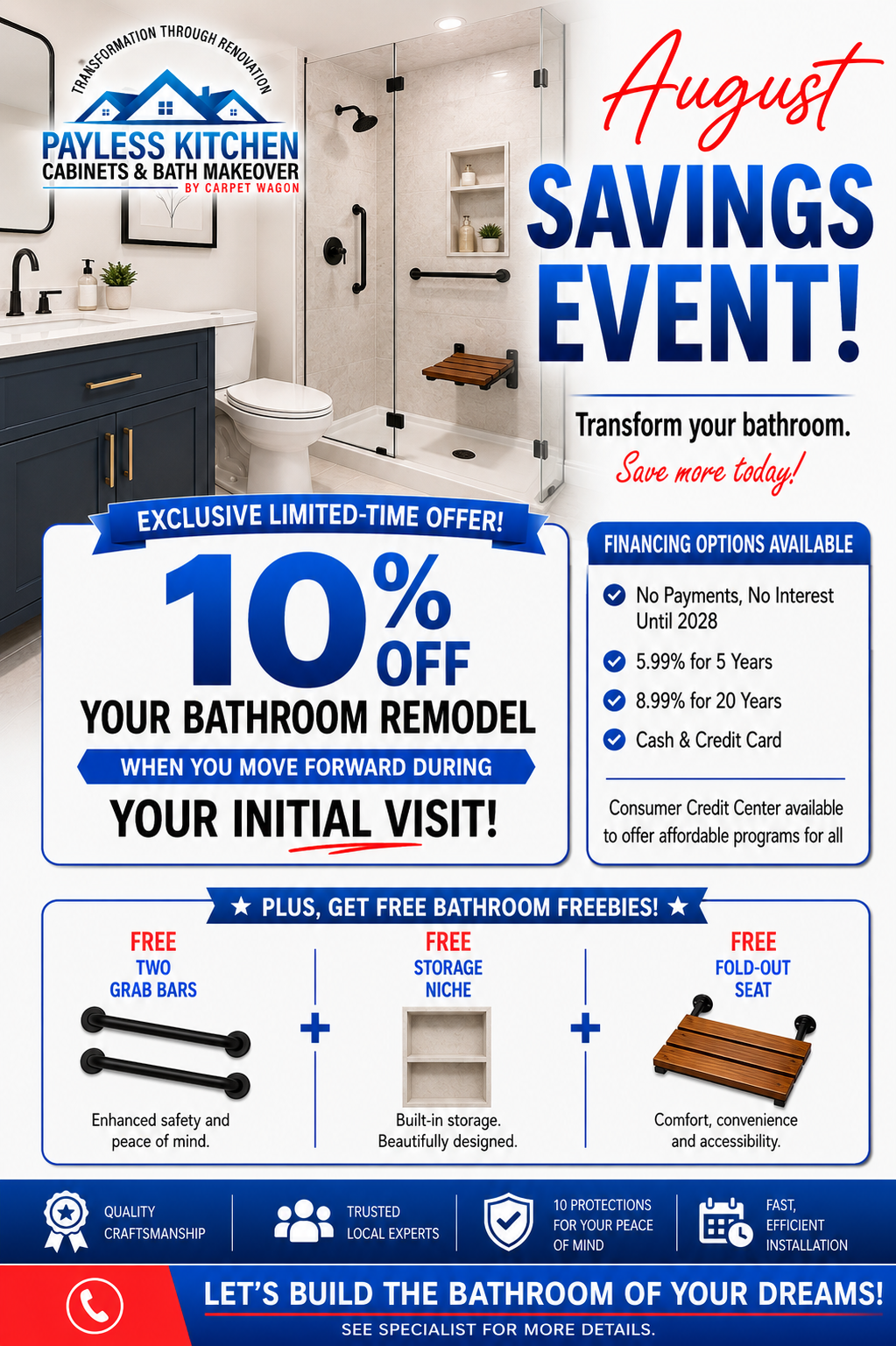 Kitchen Remodeling Specials 5 August Bathroom Promo