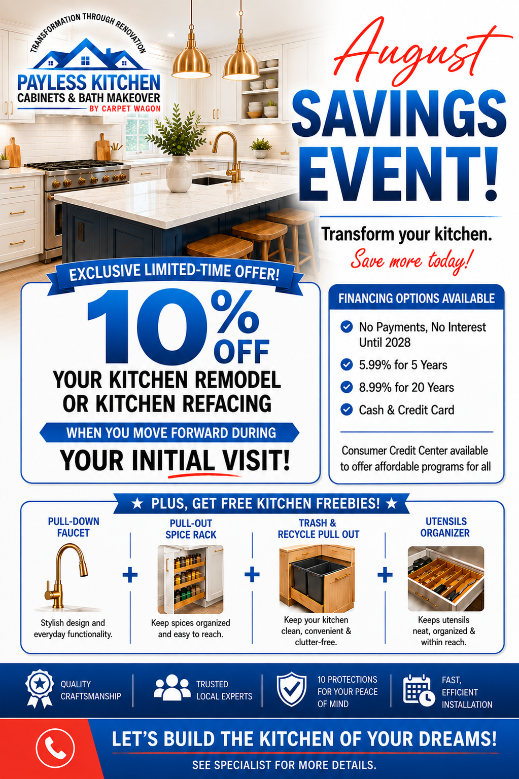 Kitchen Remodeling Specials 4 August Kitchen Promo